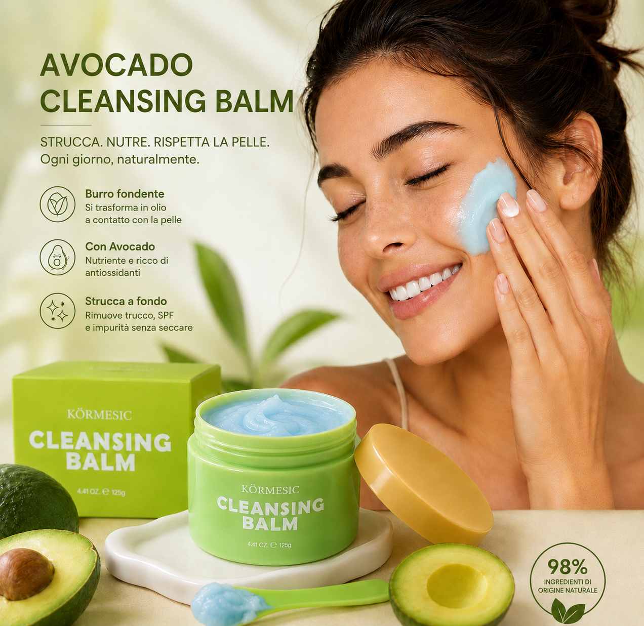 Avocado Cleansing Balm – Burro Struccante all’Avocado