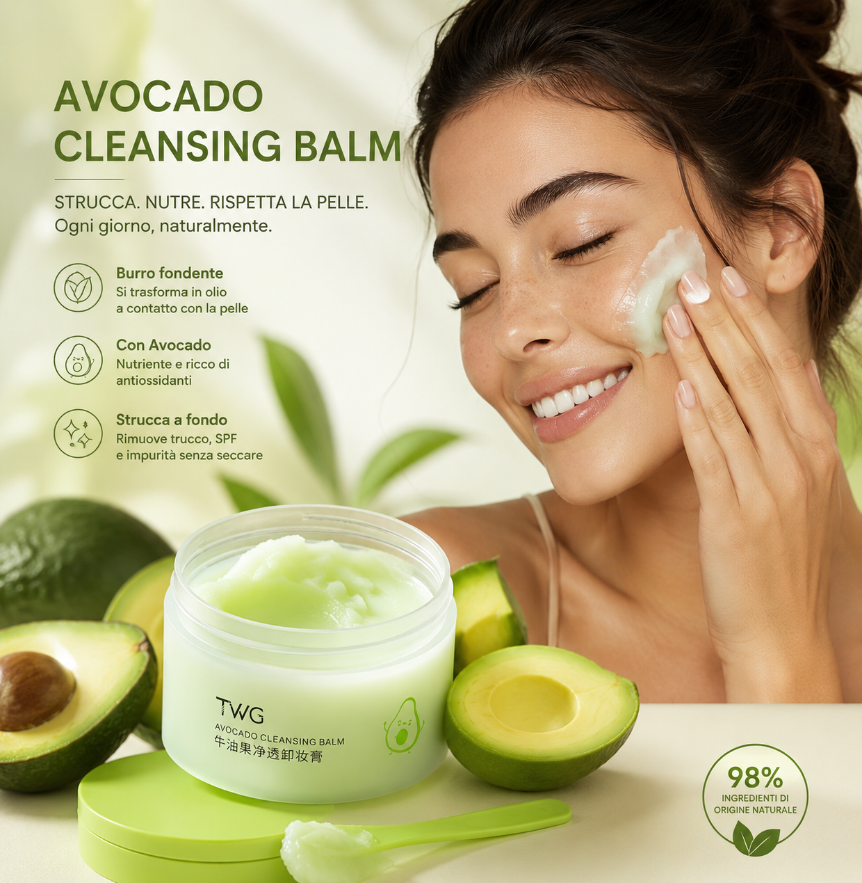 Avocado Cleansing Balm – Burro Struccante all’Avocado