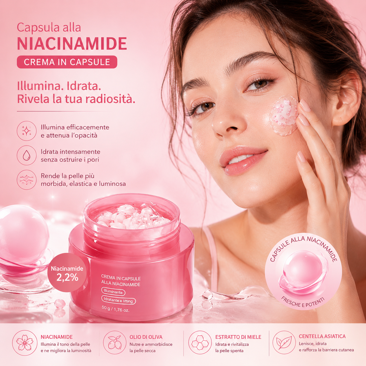 Crema in Capsule alla Niacinamide