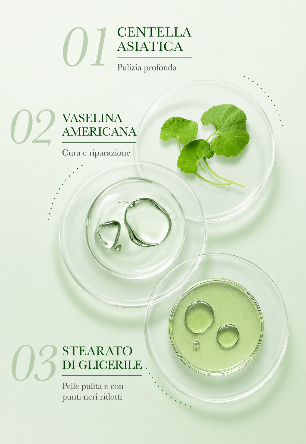 Detergente viso alla Centella Asiatica